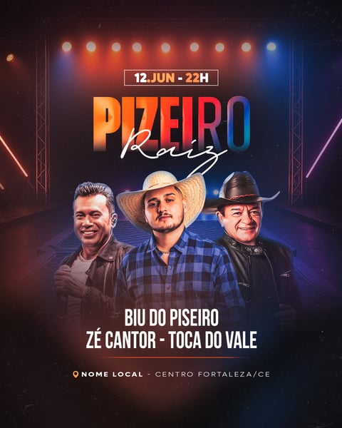 FLYER EVENTO - PISEIRO RAIZ - FEED