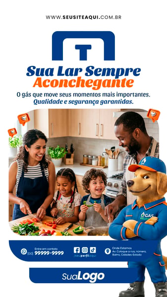 STORY DISTRIBUIDORA DE GÁS SOCIAL MEDIA PSD EDITÁVEL TEMPLATE 01