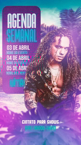 FLYER ARTISTA AGENDA DE SHOWS FEED