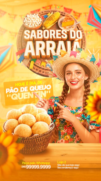SOCIAL MEDIA SABORES DO ARRAIÁ STORYS