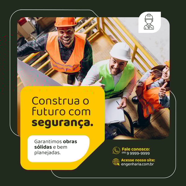 ENGENHARIA CONSTRUÇÃO FUTURO FEED PSD EDITÁVEL