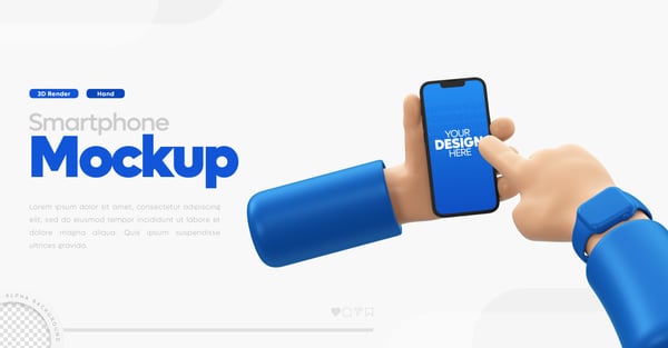 MOCKUP CELULAR MÃOS SEGURANDO CELULAR