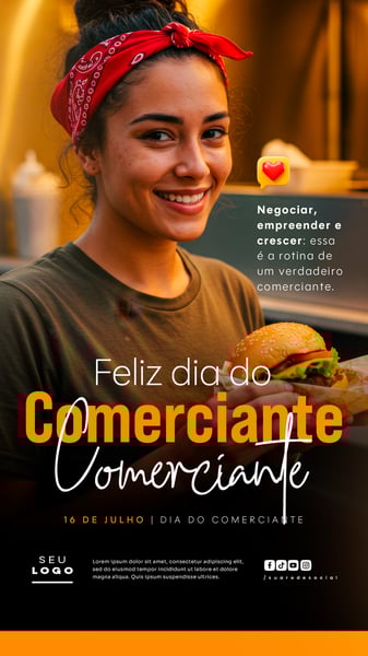 DIA DO COMERCIANTE 16 DE JULHO SOCIAL MEDIA EDITÁVEL STORY 14