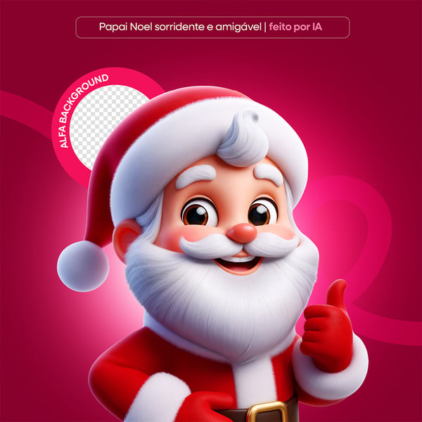 PAPAI NOEL PNG TRANSPARENTE