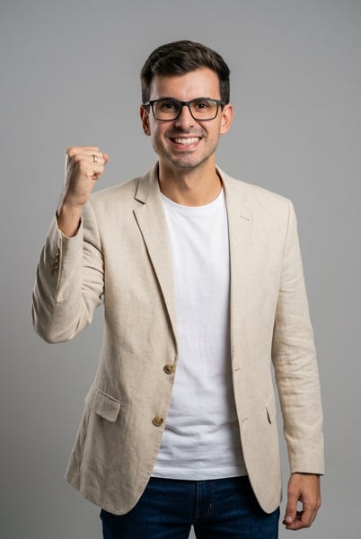 Prompt Editável para Político Eleição Deputado em estúdio fotográfico ensaio político