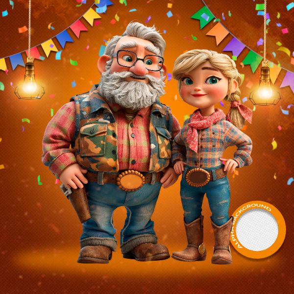 MASCOTES DE FESTA JUNINA MODELO 157