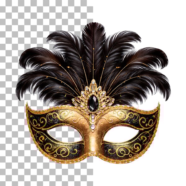 MÁSCARA DE CARNAVAL EM PNG TRANSPARENTE