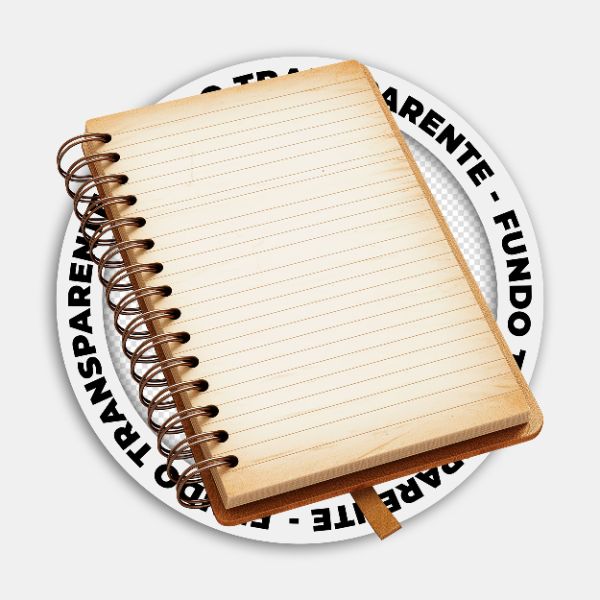 CADERNO DE ANOTAÇÕES | IMAGEM SEM FUNDO | PSD EDITÁVEL