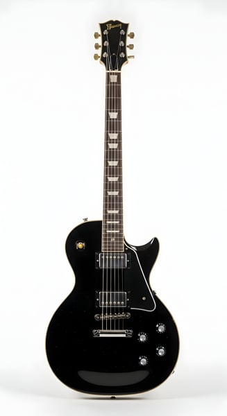 GUITARRA PRETA LESPAUL MUITO REALISTA 03