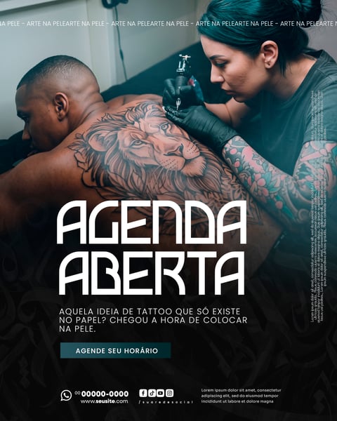 STUDIO DE TATUAGEM SOCIAL MEDIA PSD EDITÁVEL 1