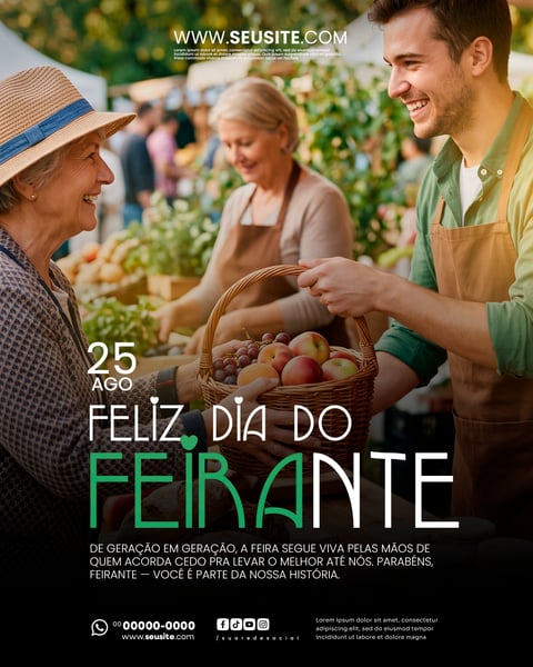 DIA DO FEIRANTE 25 DE AGOSTO SOCIAL MEDIA PSD EDITÁVEL 5