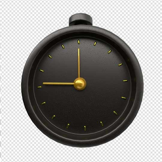 ELEMENTO 3D RELÓGIO PNG