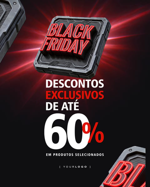 BANNER DE VENDAS BLACK FRIDAY SOCIAL MEDIA PSD EDITÁVEL