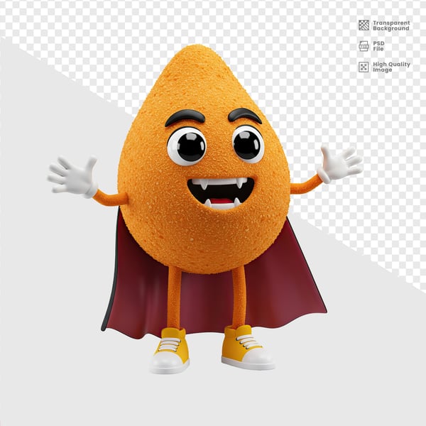 SR. COXINHA MASCOTE 3D