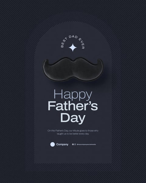 FATHER'S DAY 10TH AUGUST SOCIAL MEDIA EDITABLE PSD
