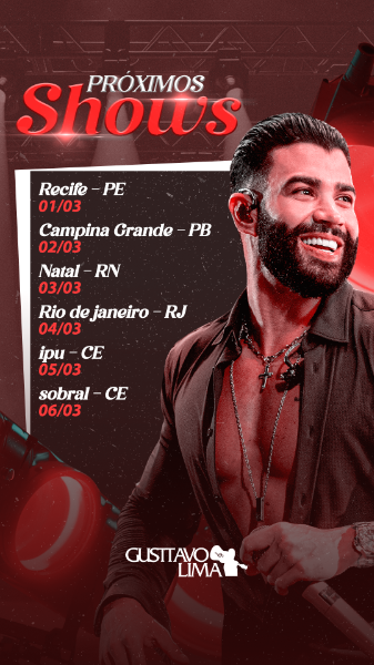 AGENDA GUSTTAVO LIMA STORIES