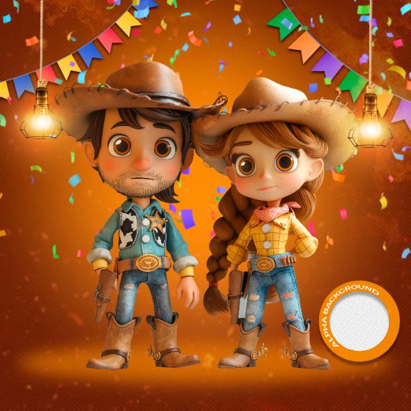 MASCOTES DE FESTA JUNINA MODELO 141