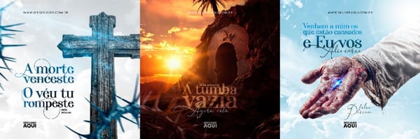 CARROSSEL - PÁSCOA | JESUS | PSD EDITÁVEL