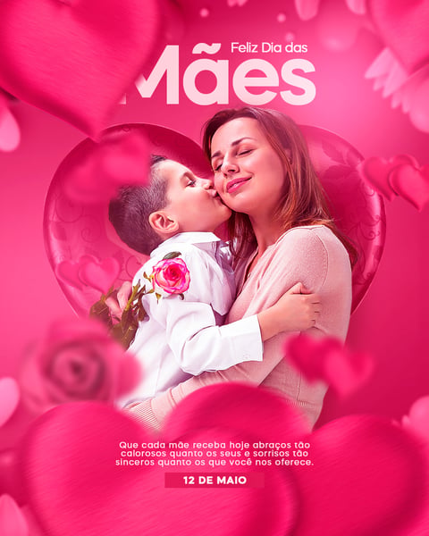 ARTE SOCIAL MEDIA PARA O DIA DAS MÃES MODELO 06