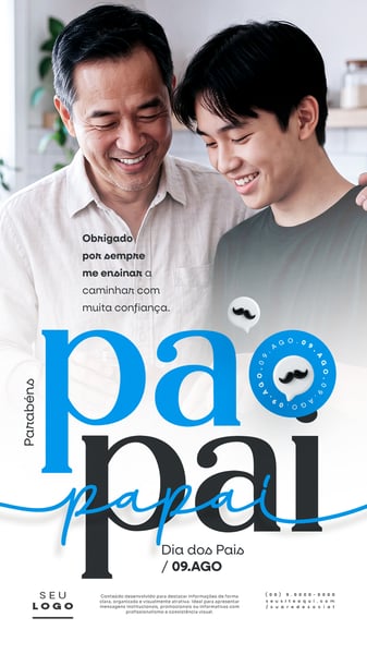 DIA DOS PAIS 09 DE AGOSTO PAPAI STORY SOCIAL MEDIA PSD EDITÁVEL 8
