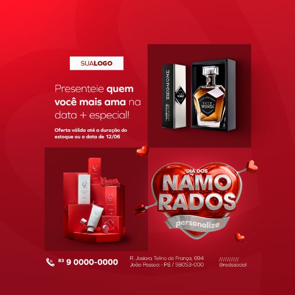 DIA DOS NAMORADOS SOCIAL MEDIA POST FEED