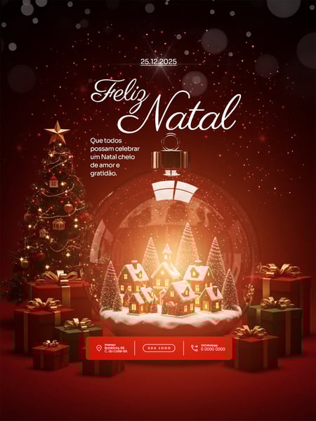 FELIZ NATAL 25 DE DEZEMBRO SOCIAL MEDIA PSD EDITÁVEL 7