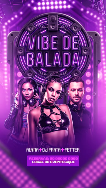 FLYERS PARA EVENTOS VIBE DE BALADA STORYS