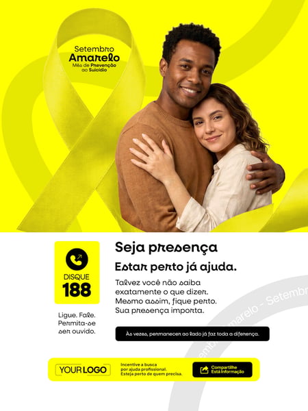 SETEMBRO AMARELO MÊS DE PREVENÇÃO AO SUICÍDIO SOCIAL MEDIA PSD EDITÁVEL 11