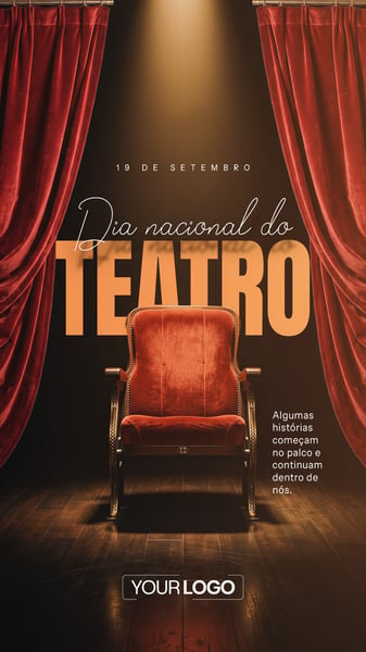 STORY SOCIAL MEDIA DIA DO TEATRO PSD EDITÁVEL 03