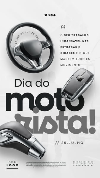 DIA DO MOTORISTA 25 DE JULHO STORY SOCIAL MEDIA PSD EDITÁVEL 5