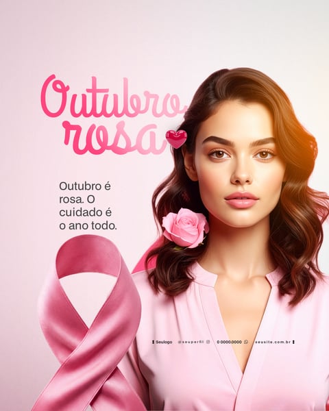 OUTUBRO ROSA SOCIAL MEDIA FLYER PSD 2