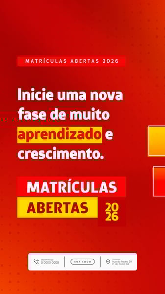 MATRÍCULAS ABERTAS 2026 VOLTA ÀS AULAS SOCIAL MEDIA PSD EDITAVEL (4)