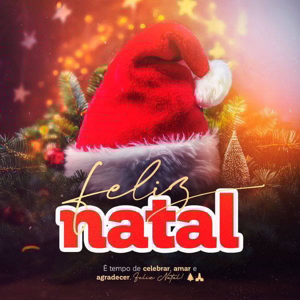 FKU SOCIAL MEDIA FELIZ NATAL FEED È TEMPO DE CELEBRAR, AMAR E AGRADECER. FELIZ NATAL