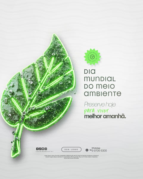 05 DE JUNHO - DIA MUNDIAL DO MEIO AMBIENTE SOCIAL MEDIA PSD EDITÁVEL