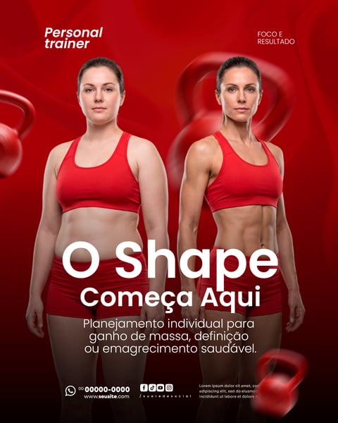 Personal Trainer Social Media PSD Editável 5