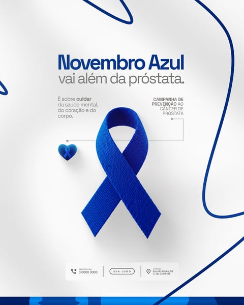 NOVEMBRO AZUL CAMPANHA PREVENÇÃO CÂNCER DE PRÓSTATA SOCIAL MEDIA PSD EDITÁVEL 4