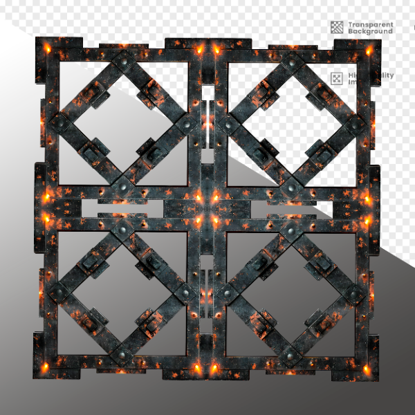 ELEMENTE DE FERRO COM LUZ - ELEMENTO 3D PARA COMPOSIÇÃO - IRON