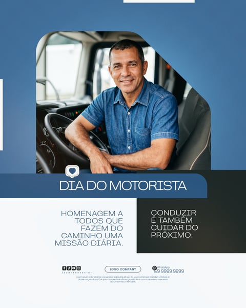DIA DO MOTORISTA BANNER HOMENAGEM SOCIAL MEDIA PSD EDITÁVEL 2