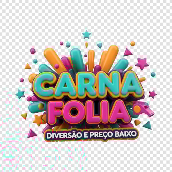 SELO 3D CARNAVAL FOLIA DIVERTIDO E PREÇO BAIXO 08
