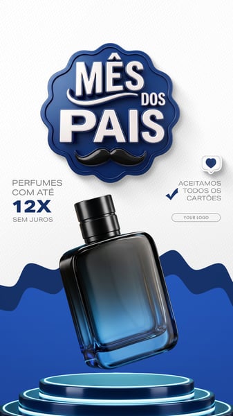 Oferta Dia dos Pais Vendas Banner Promocional Social Media PSD Editável 4 story