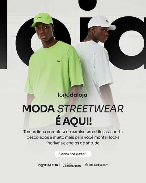 SOCIAL MEDIA LOJA DE ROUPA MASCULINA