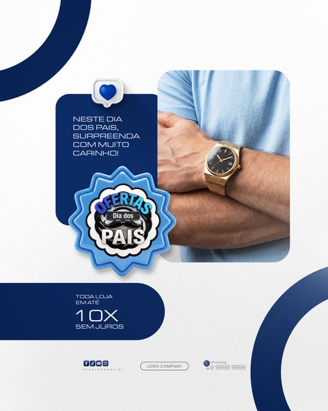 CAMPANHA DIA DOS PAIS FLYER INSTAGRAM VENDAS SOCIAL MEDIA PSD EDITÁVEL 3