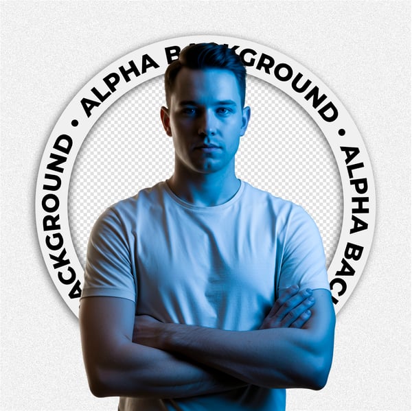 HOMEM JOVEM COM LUZ AZUL 4