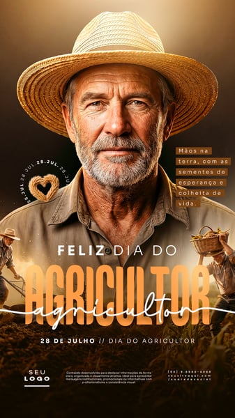 DIA DO AGRICULTOR 28 DE JULHO STORY SOCIAL MEDIA PSD EDITÁVEL 4