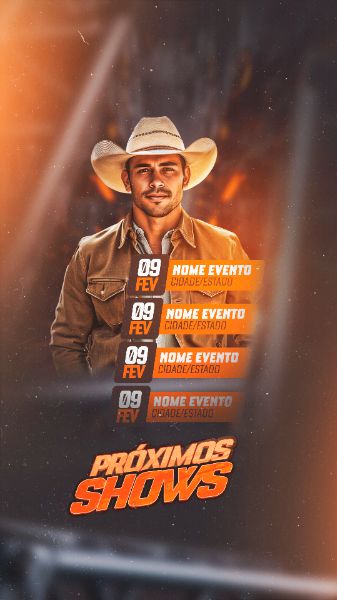 AGENDA PRÓXIMOS SHOWS STORY