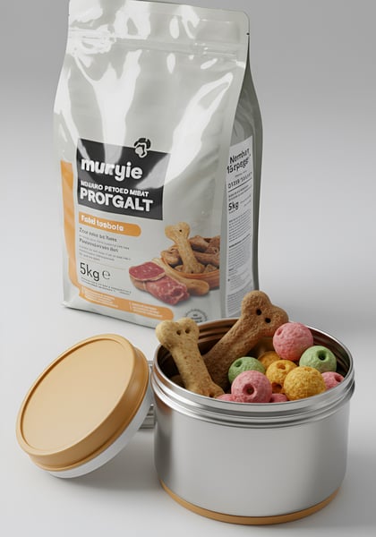 UMA TIGELA DE PETISCOS PARA CACHORROS E GATOS 2