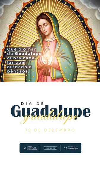 ARTE NOSSA SENHORA DE GUADALUPE PSD EDITÁVEL 2
