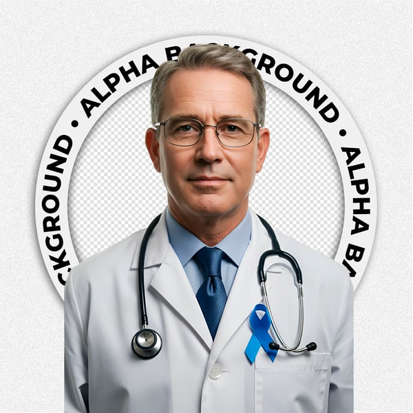 MÉDICO DOUTOR COM FITA AZUL DE NOVEMBRO AZUL 4