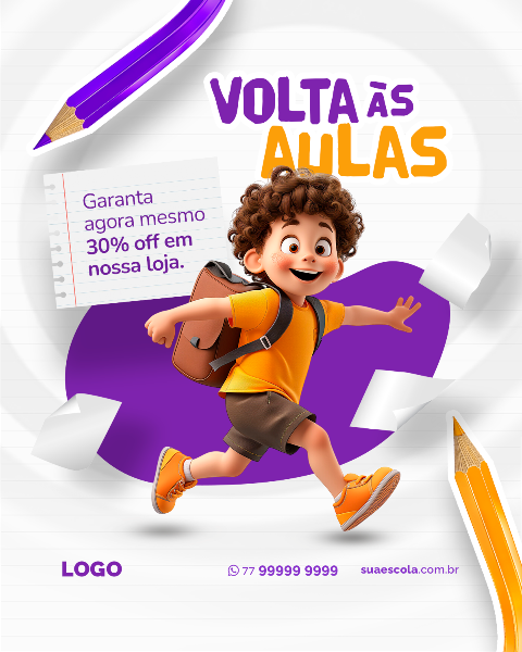 VOLTA AS AULAS: MATRÍCULAS ABERTAS 01