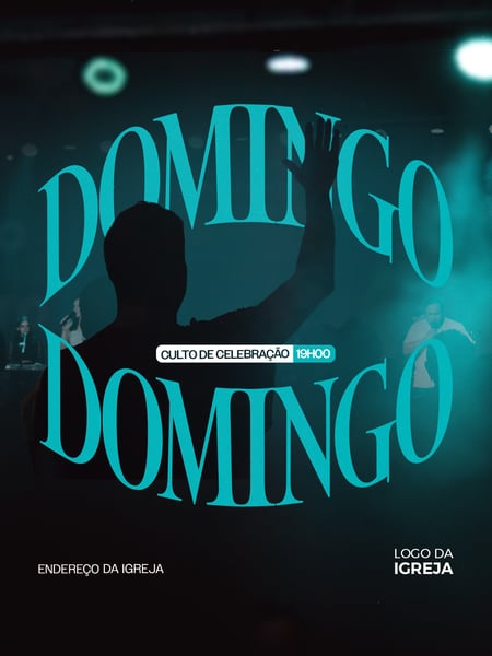 CULTO DE DOMINGO E CELEBRAÇÃO PSD EDITÁVEL